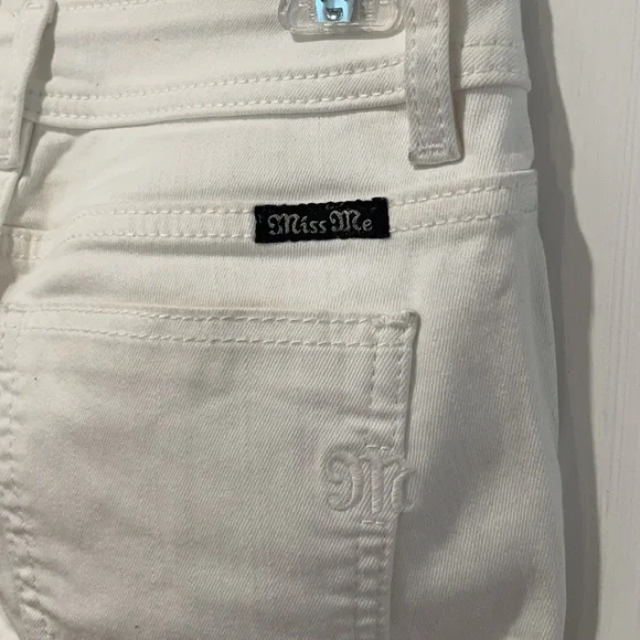 Miss Me White Mid-rise Ankle Skinny Denim Jeans - Picture 4 of 8